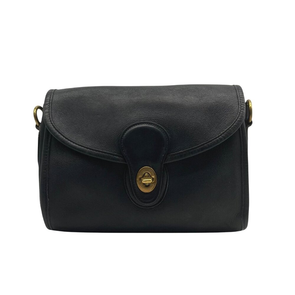 Coach Vintage Black Glovetanned Leather Devon Bag 326